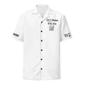D.J. Domo "What Have You Learned" Unisex Button Shirt White/Black