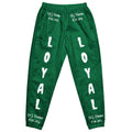 D.J. Domo "LOYAL" Unisex Track Pants Green/White