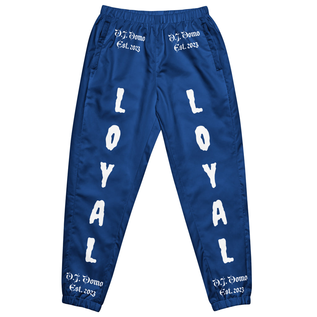 D.J. Domo "LOYAL" Unisex Track Pants Dark Blue/White