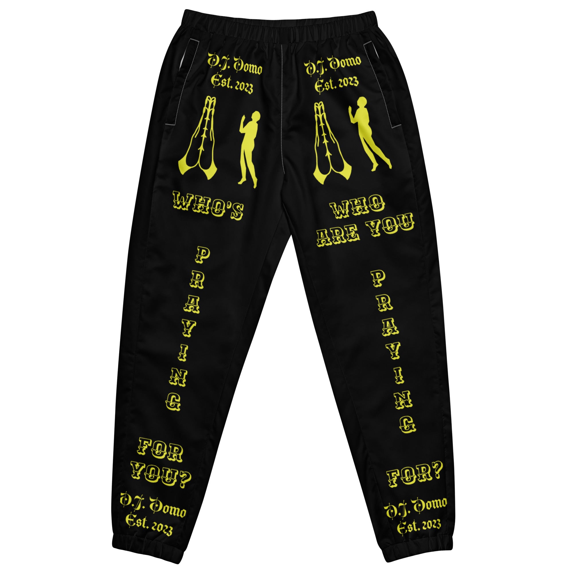 D.J. Domo "Prayer" Unisex Track Pants Black/Gold