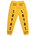 D.J. Domo "LOYAL" Unisex Track Pants Gold/Black