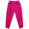 D.J. Domo "What's a Friend?" Unisex Track Pants Pink/Black