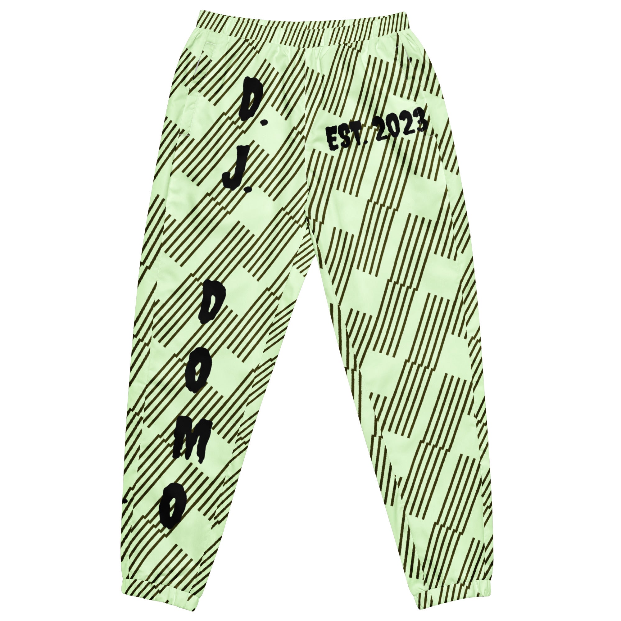 "In The Zone Think Positive" Unisex Track Pants Green