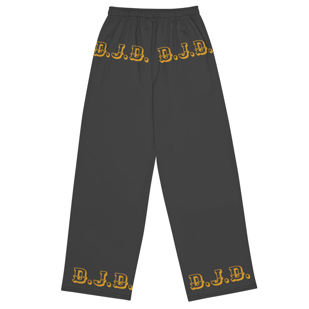 D.J. Domo Unisex Wide-Leg Pants Black/Gold