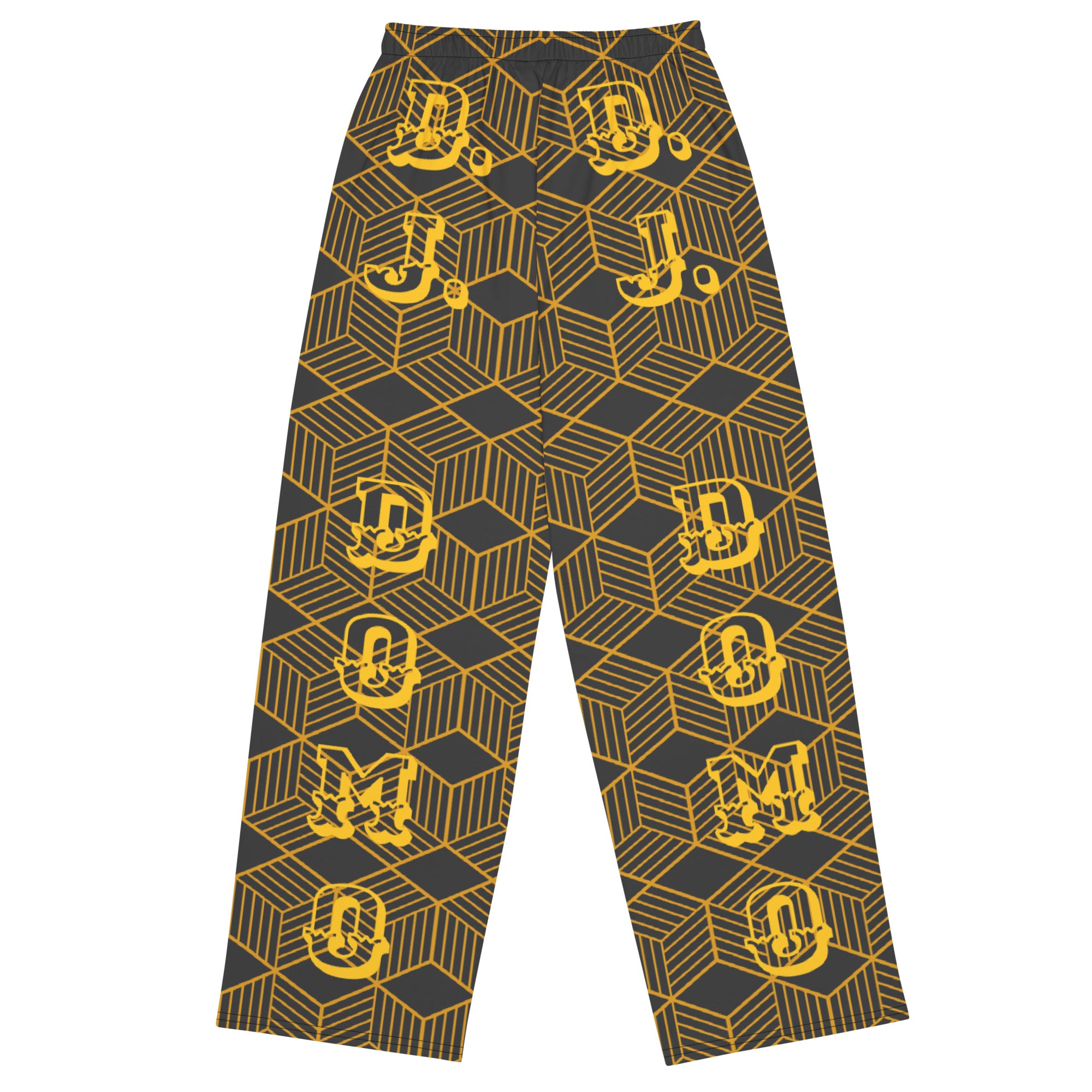 D.J. Domo Unisex Hockey Fan Wide-Leg Pants Brown/Gold