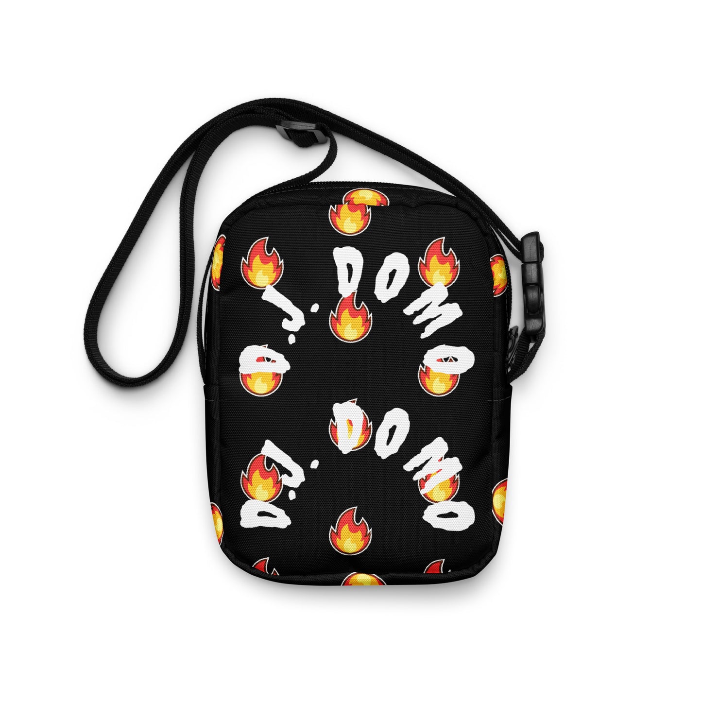 D.J. Domo "Flamerz" Crossbody Shoulder Bag Black