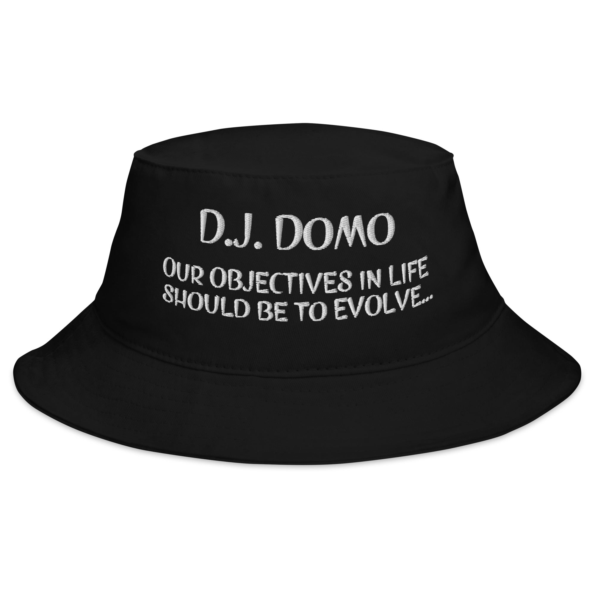 "OBJECTIVE" Bucket Hat Multi Colors/White