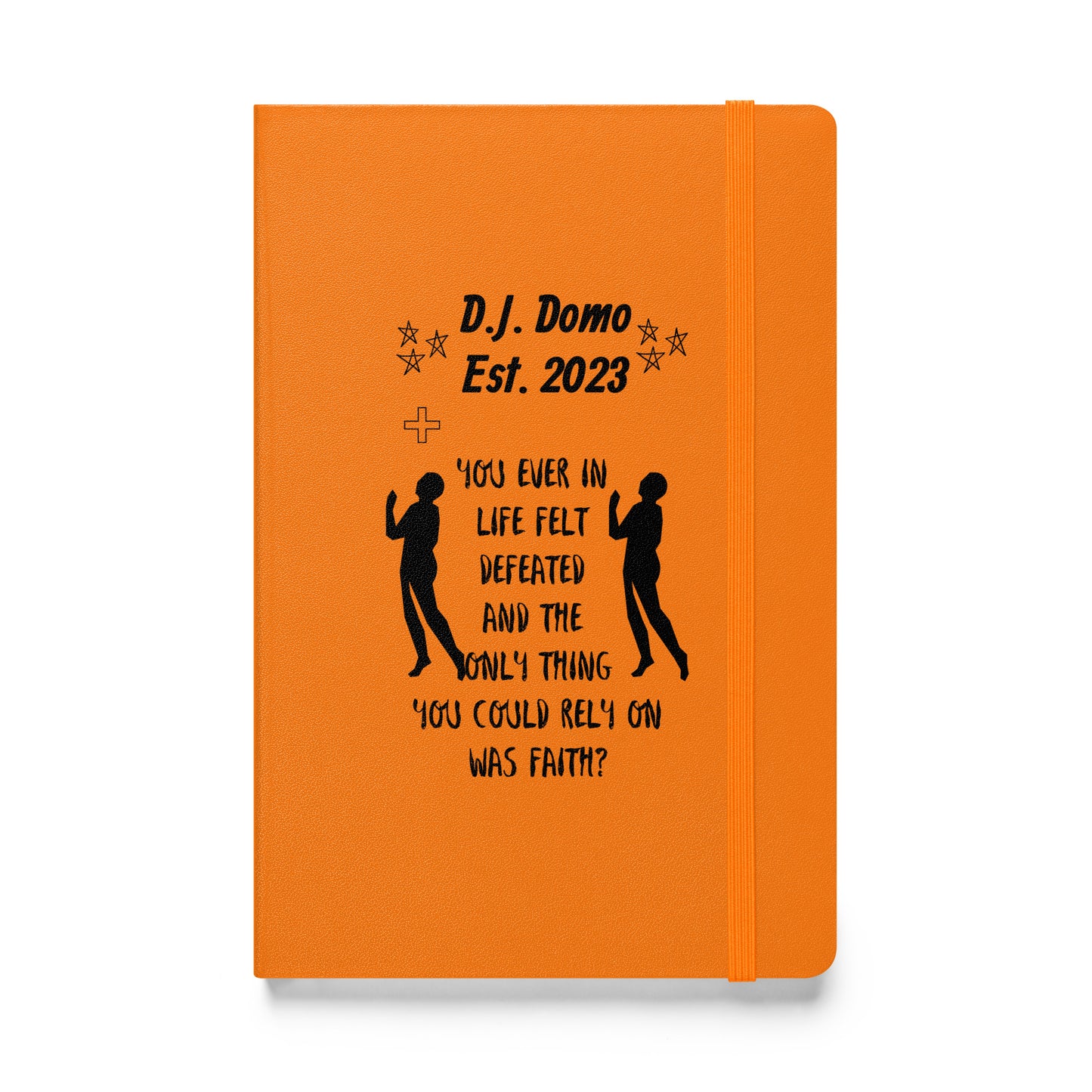 D.J. Domo "Faith" Hardcover Bound Journal Notebook Multi Colors/Black