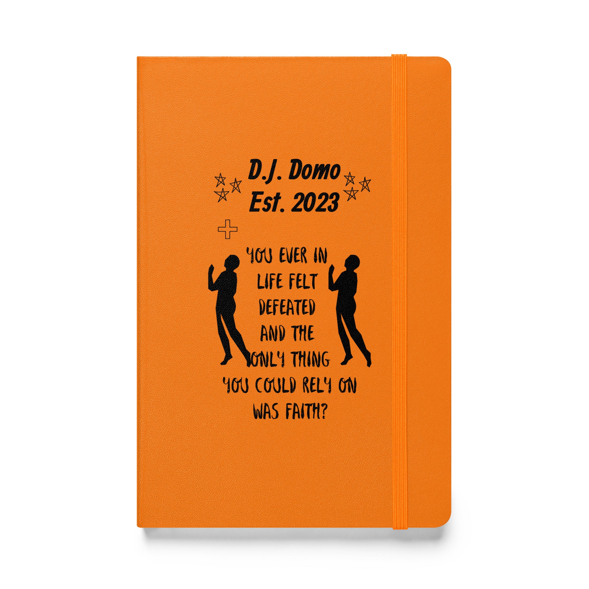 D.J. Domo "Faith" Hardcover Bound Journal Notebook Multi Colors/Black