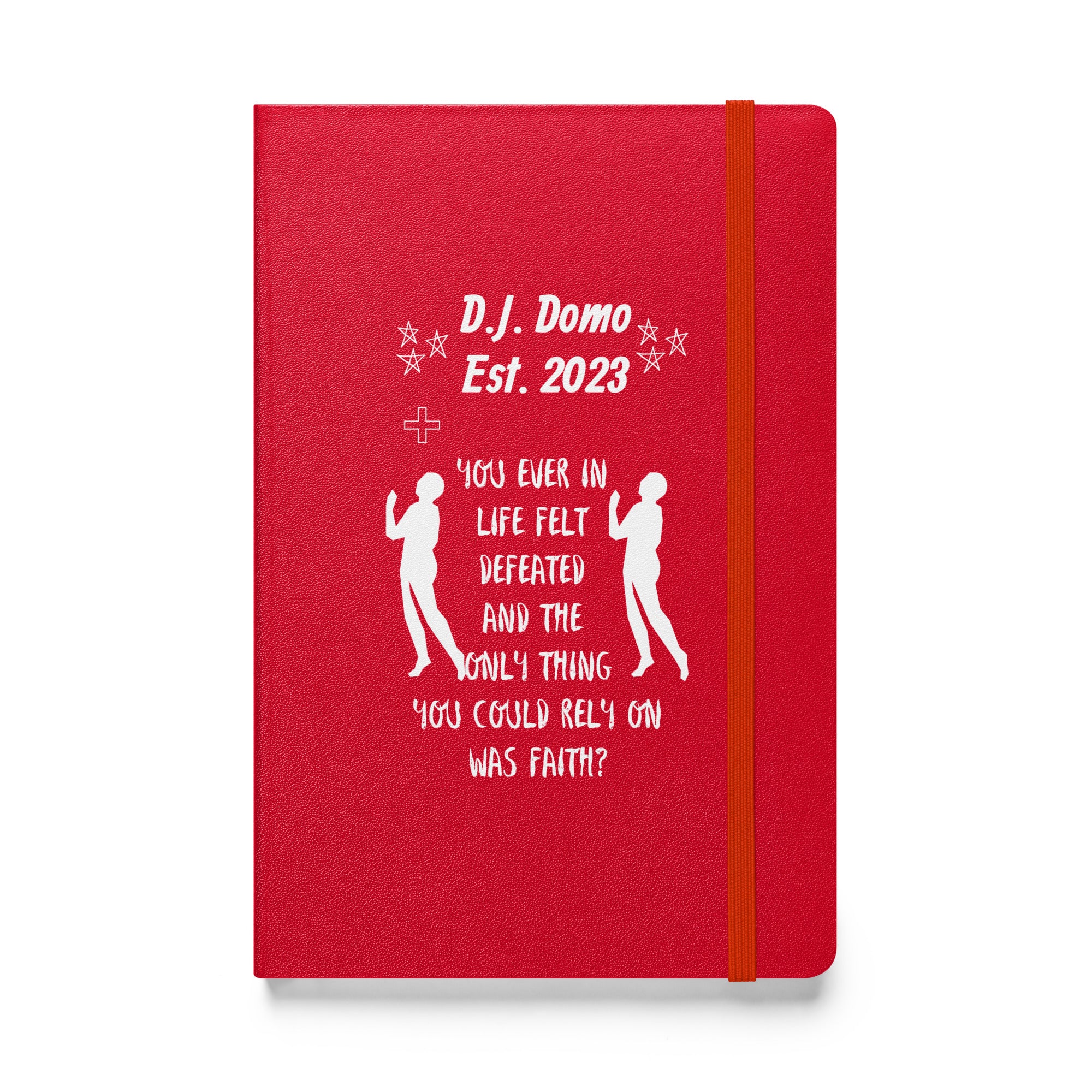 D.J. Domo "Faith" Hardcover Bound Journal Notebook Multi Colors/White