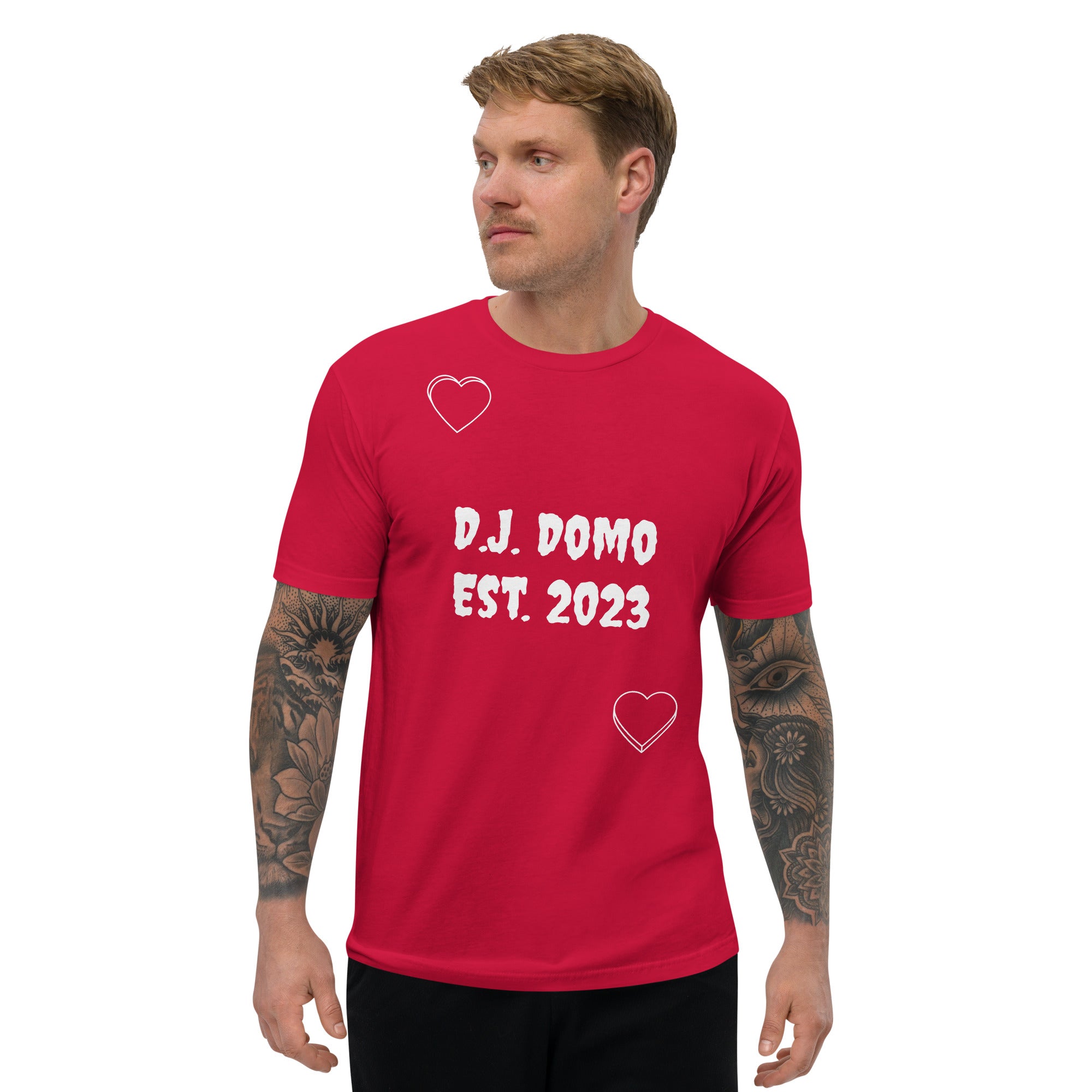 "Love Language" Men's Short Sleeve T-shirt Multi Color/White