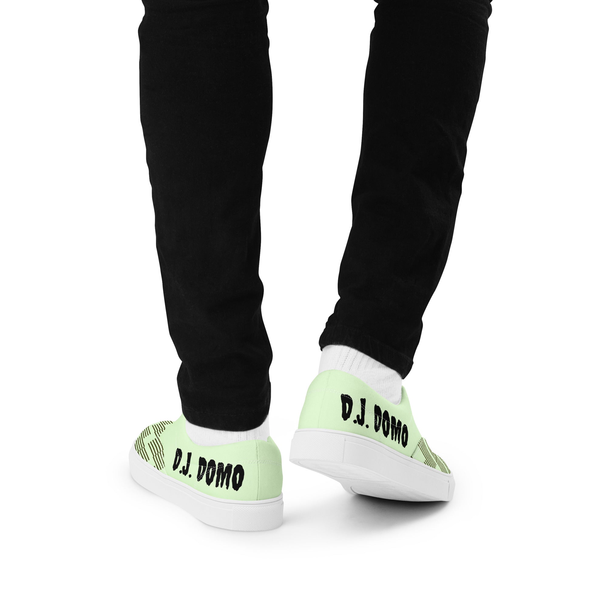"In The Zone" Men Lace-Up Canvas Shoes Green