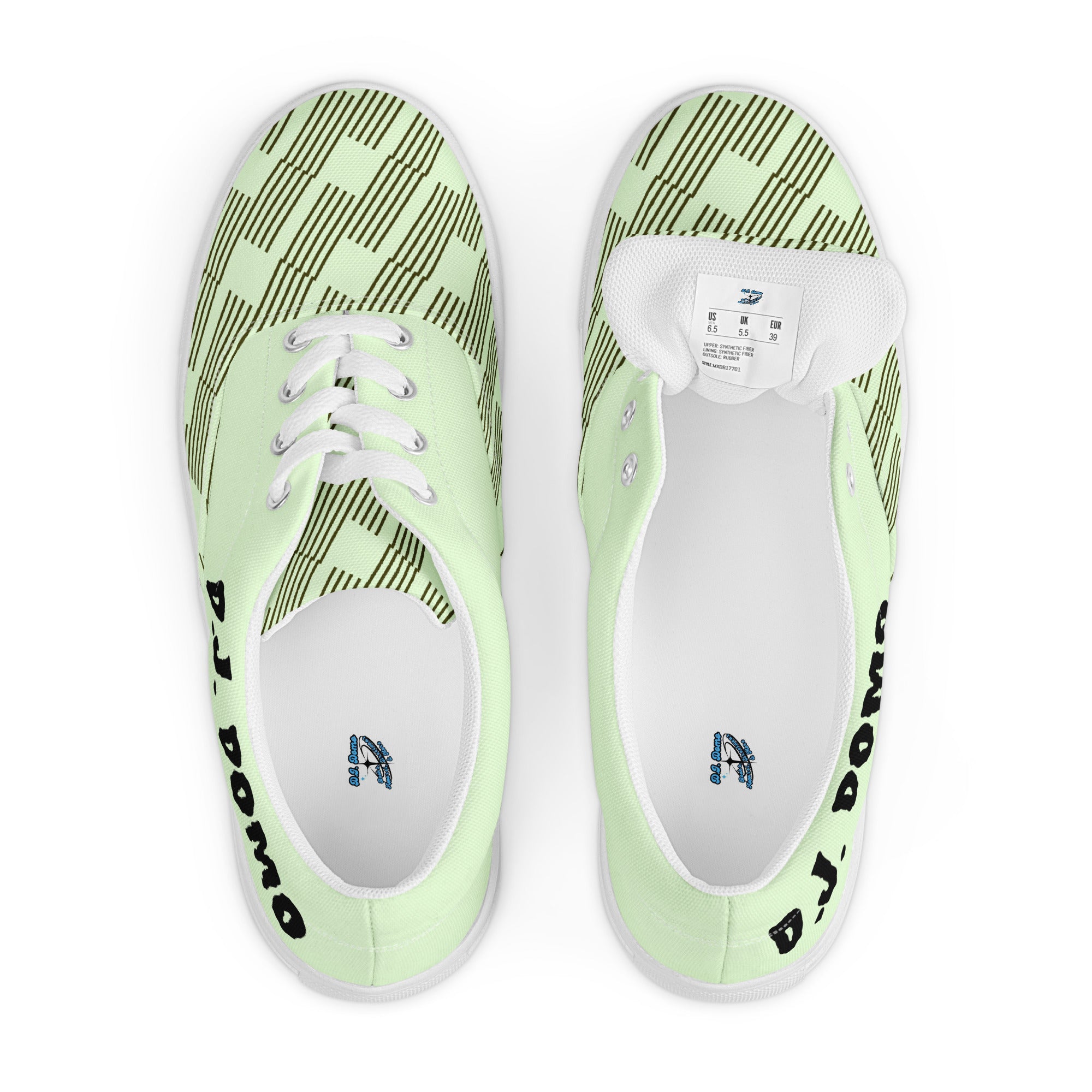 "In The Zone" Men Lace-Up Canvas Shoes Green
