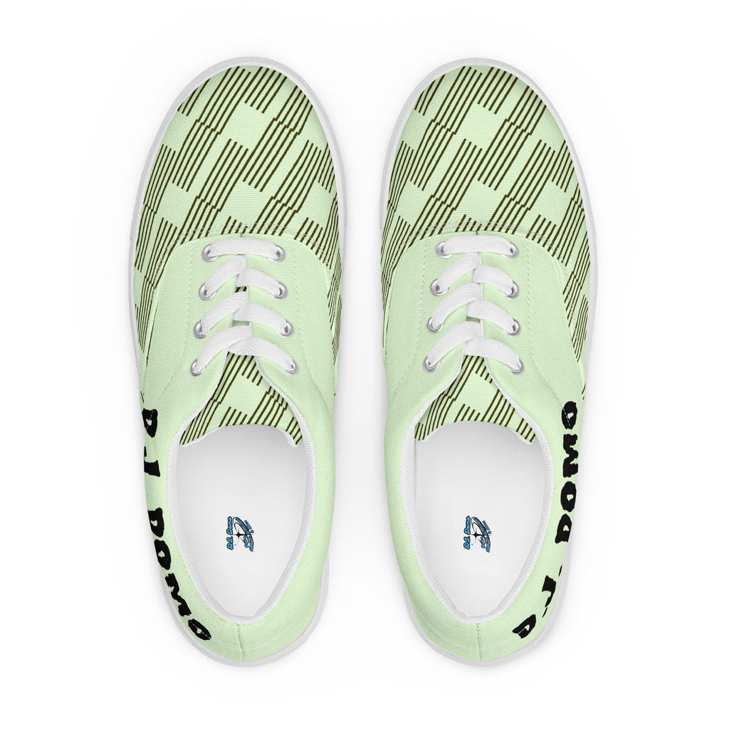 "In The Zone" Men Lace-Up Canvas Shoes Green