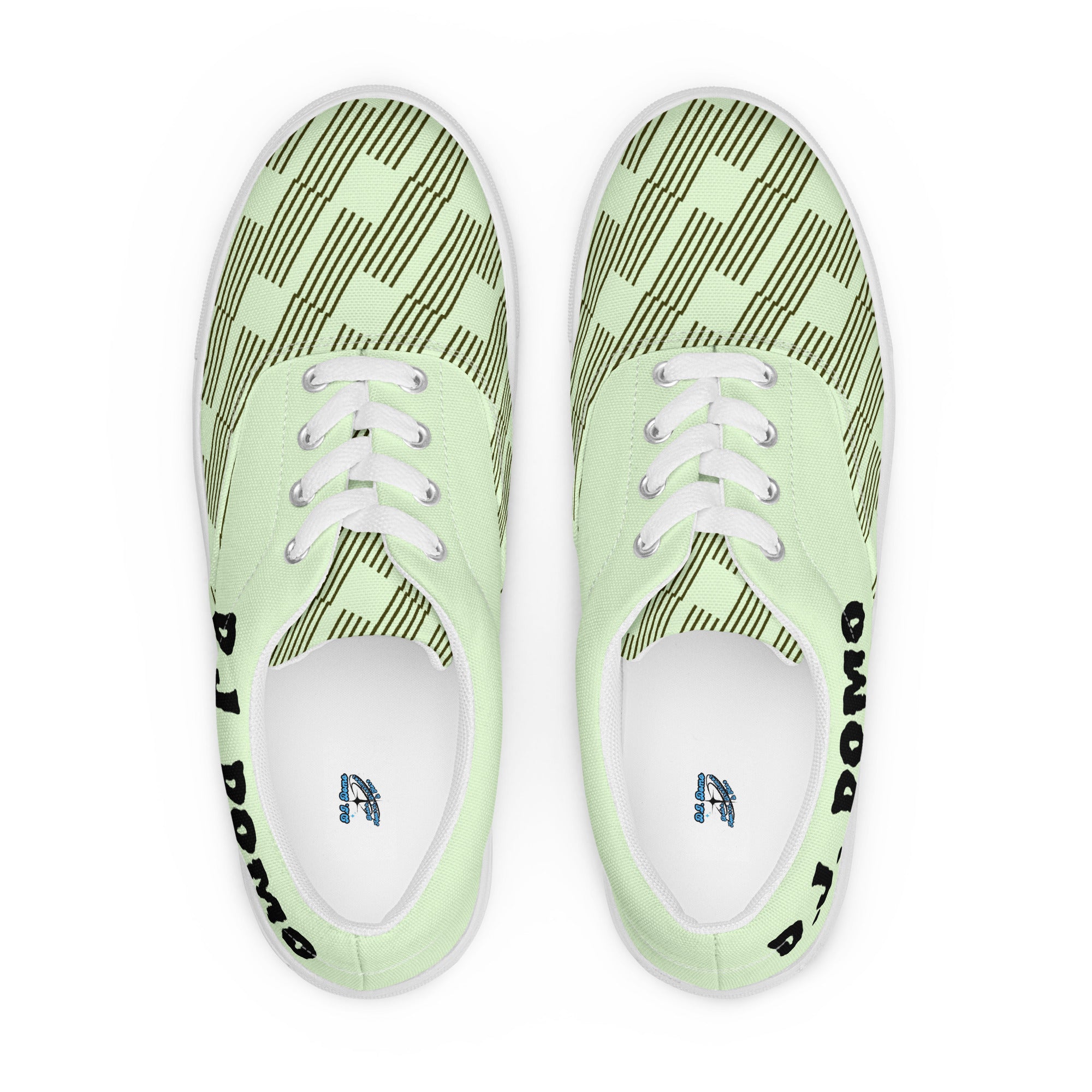 "In The Zone" Men Lace-Up Canvas Shoes Green
