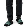"Green Shapes" Men Slides White or Black Bottoms