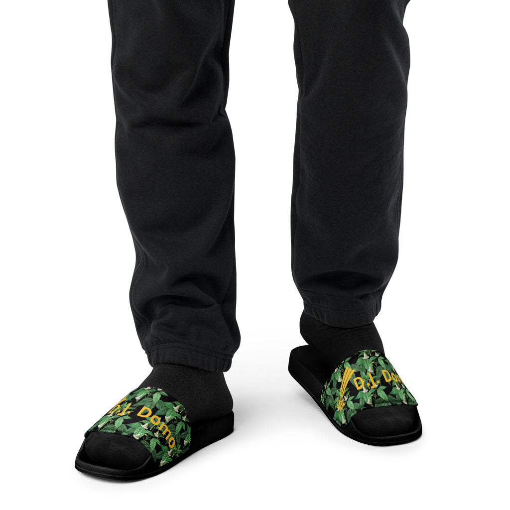 "Gold Star" Men Slides Black or White Bottoms
