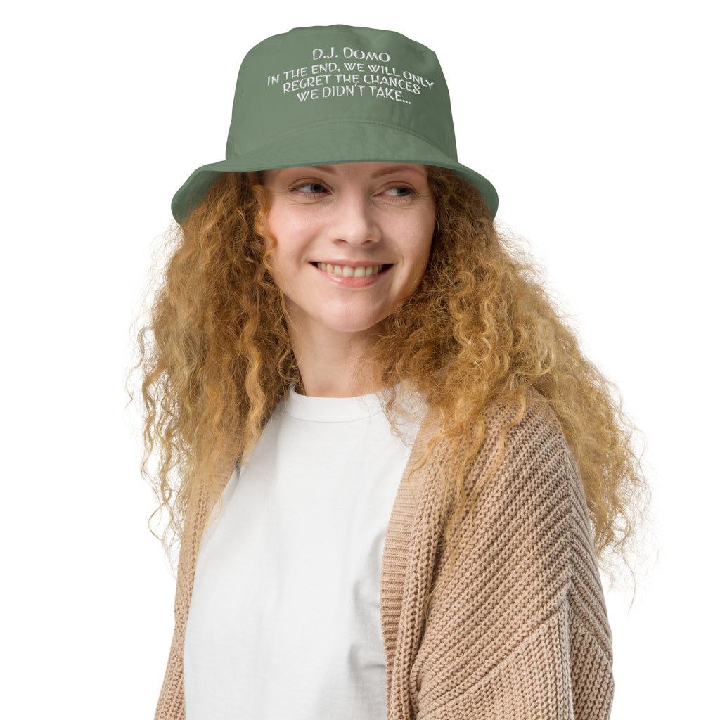 "REGRET" Bucket Hat Multi Colors/White