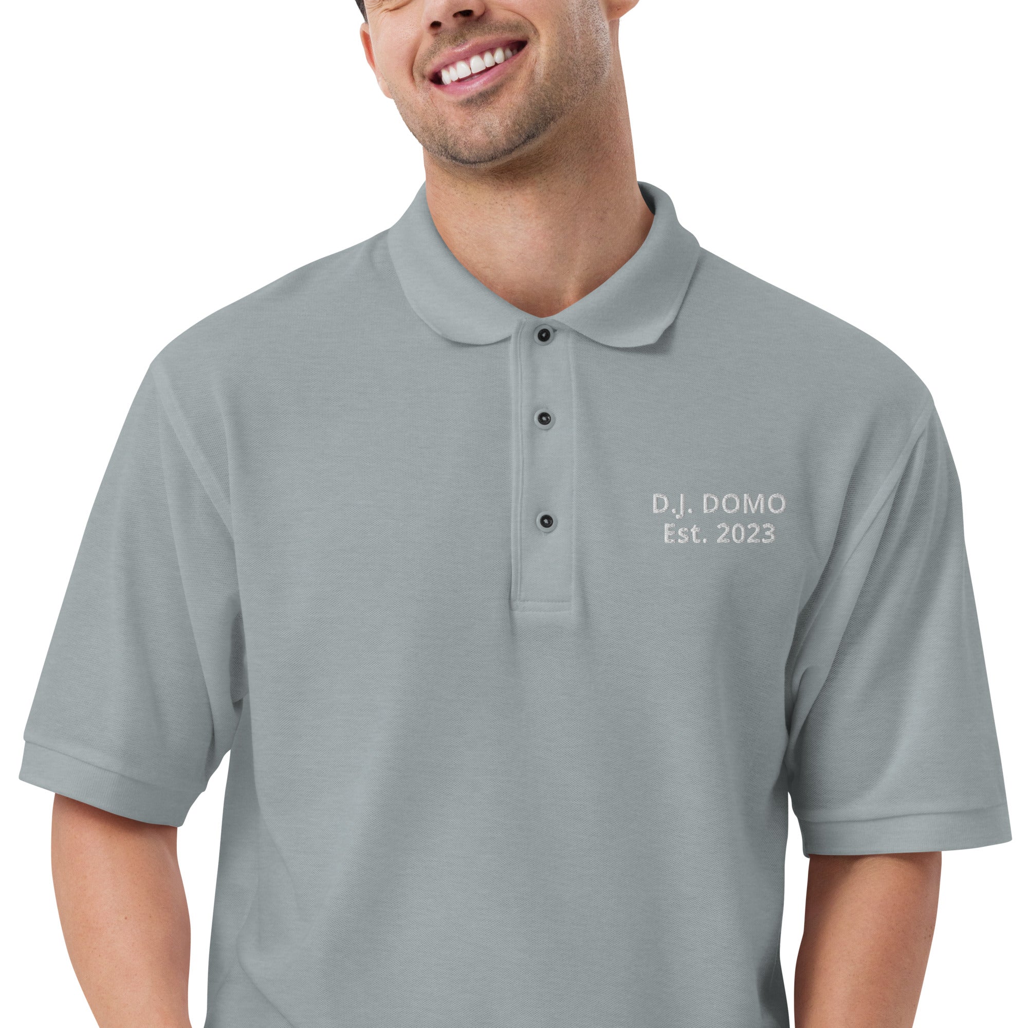 "Est" Men's Premium Polo Multi Color/White