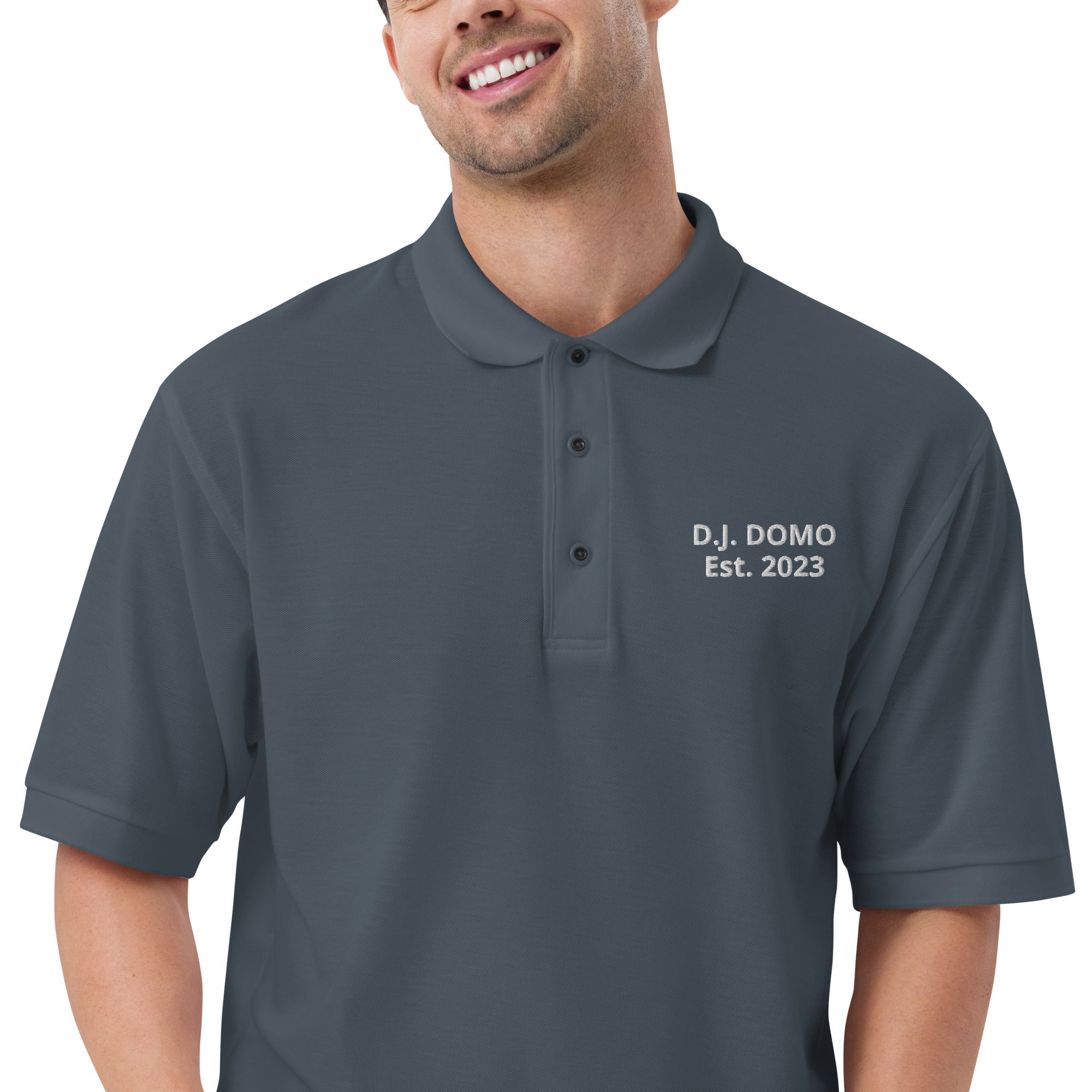 "Est" Men's Premium Polo Multi Color/White