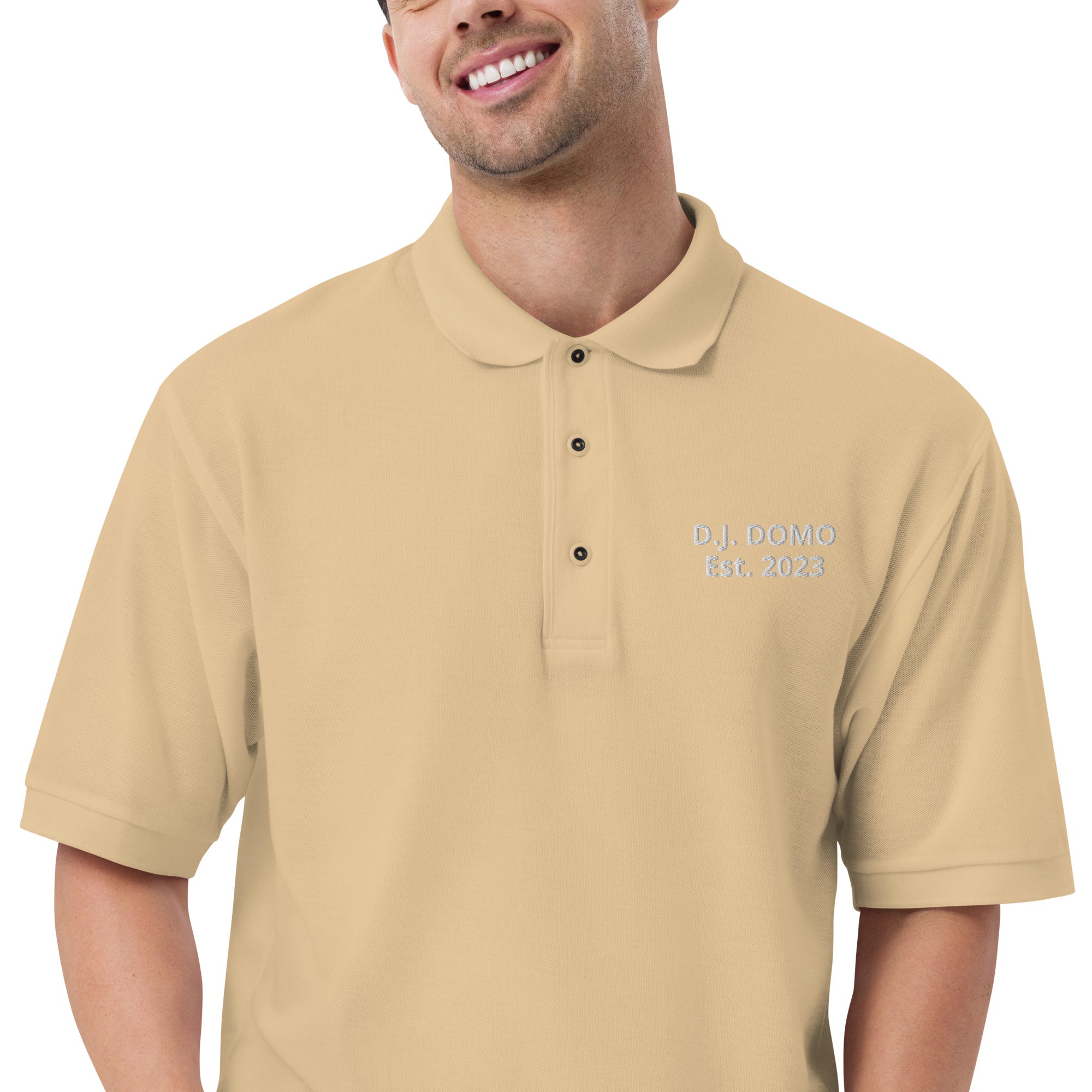 "Est" Men's Premium Polo Multi Color/White