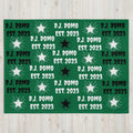 Throw Blanket Green/Black/White