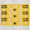 Throw Blanket Gold/Black/White