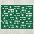 Throw Blanket Green/White