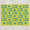 DQOI Pt 1 Book Throw Blanket Yellow/Light Blue