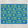 DQOI Pt 1 Book Throw Blanket Light Blue/Yellow