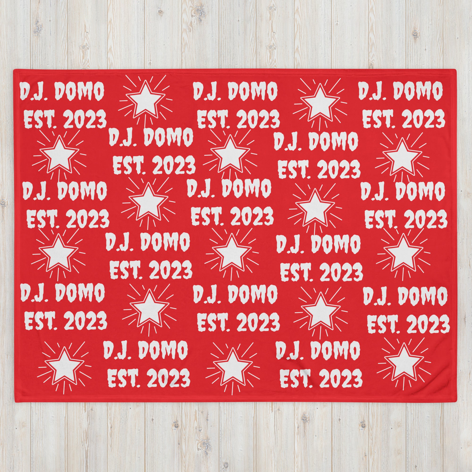 Throw Blanket Red/White
