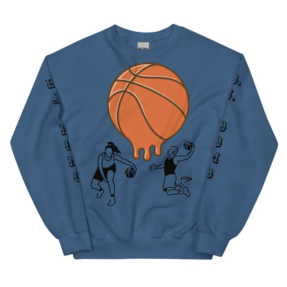 D.J. Domo "Melting Basketball" Unisex Sweatshirts Black