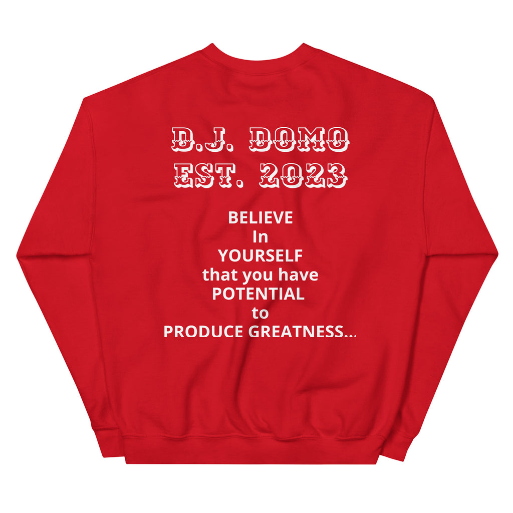 "Melting Basketball" Unisex Sweatshirts White