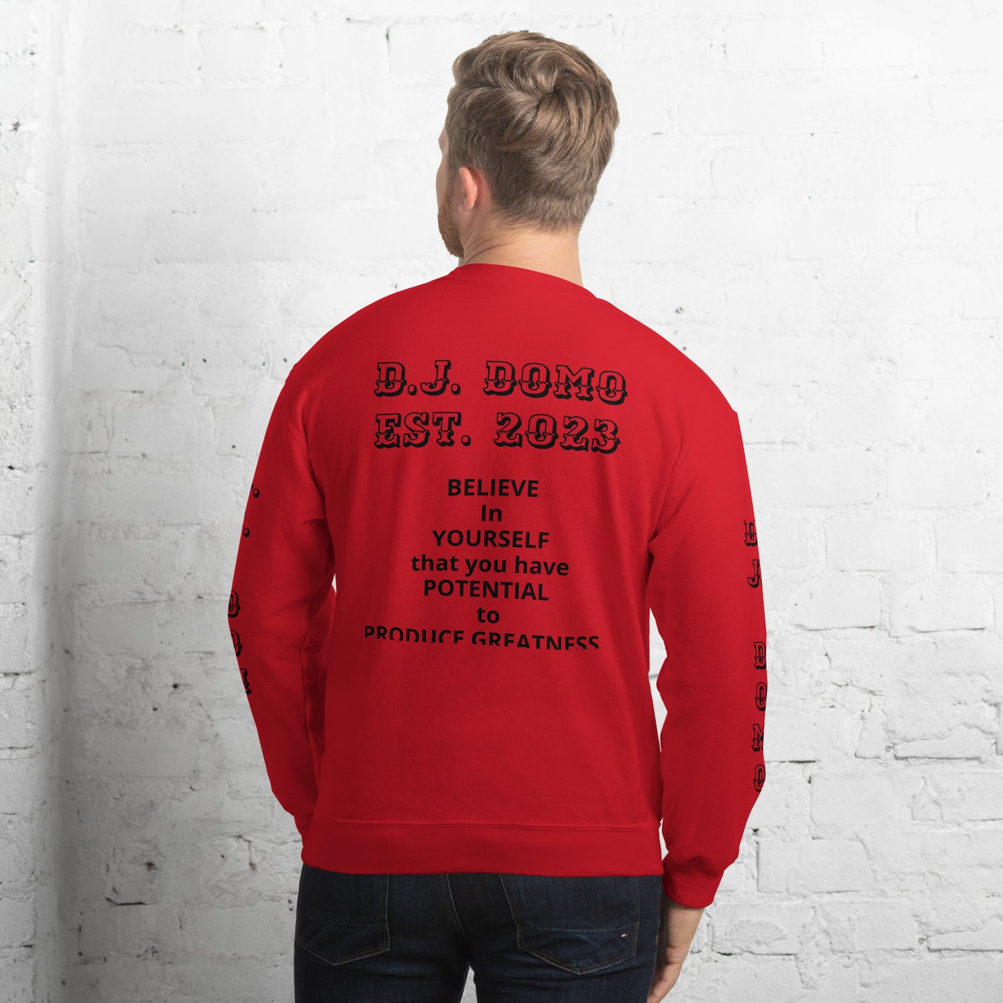 D.J. Domo "Melting Basketball" Unisex Sweatshirts Black