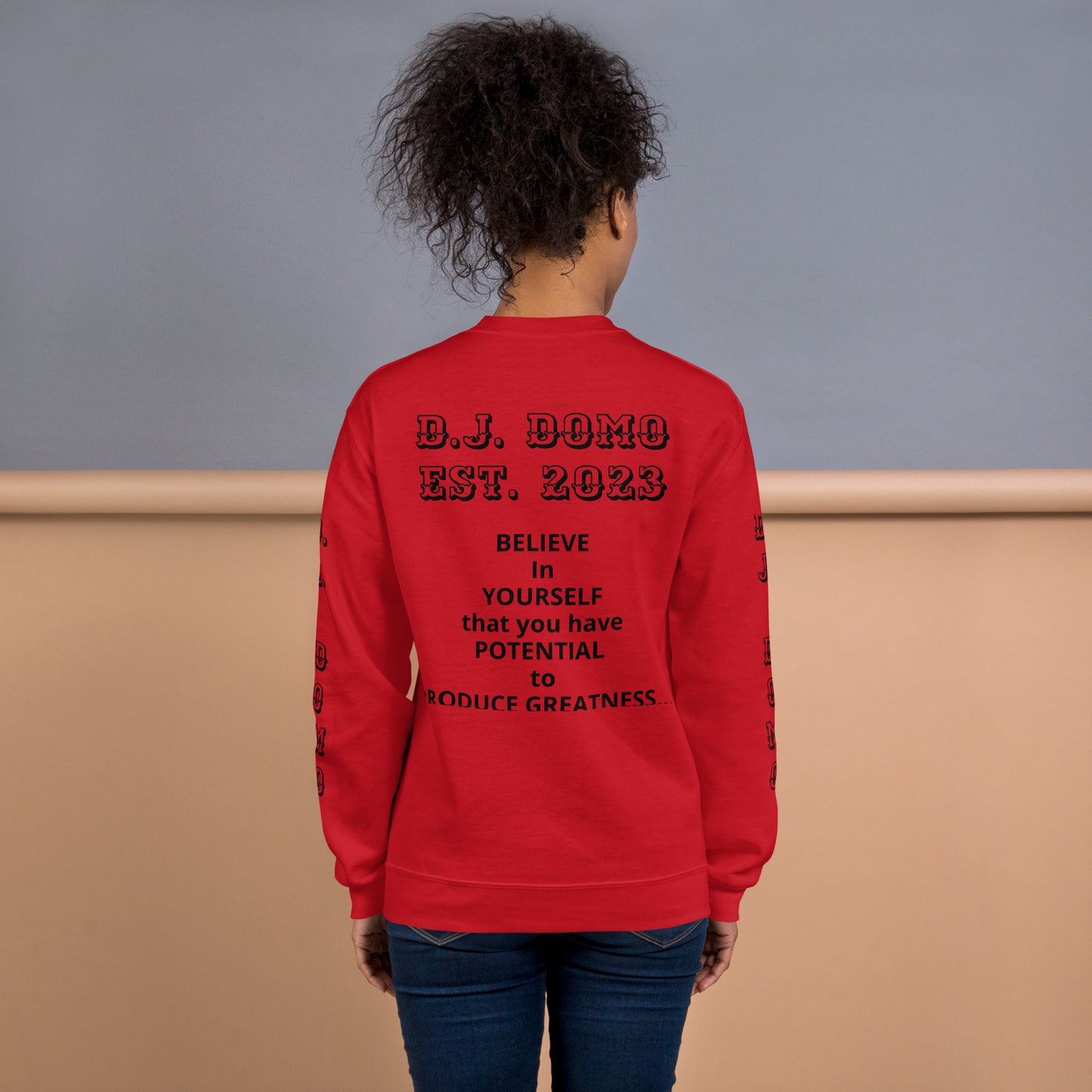 D.J. Domo "Melting Basketball" Unisex Sweatshirts Black