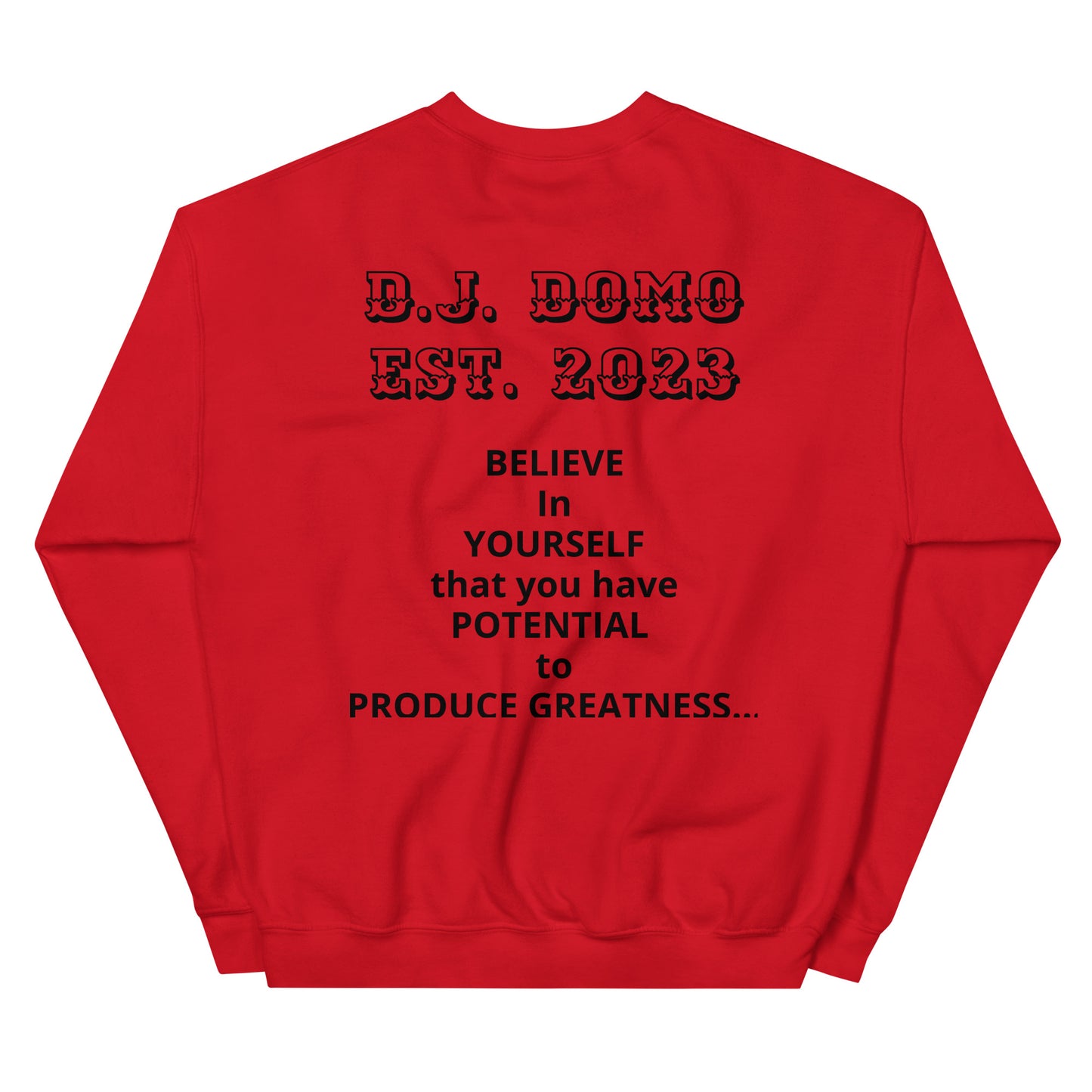 D.J. Domo "Melting Basketball" Unisex Sweatshirts Black