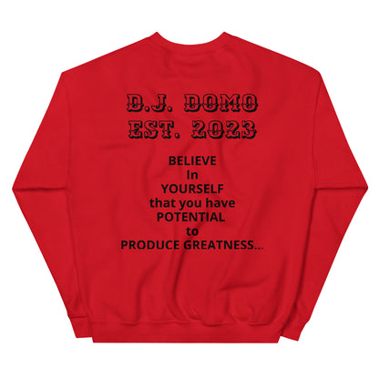 D.J. Domo "Melting Basketball" Unisex Sweatshirts Black
