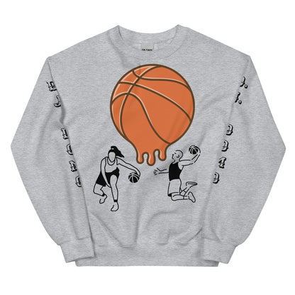 D.J. Domo "Melting Basketball" Unisex Sweatshirts Black