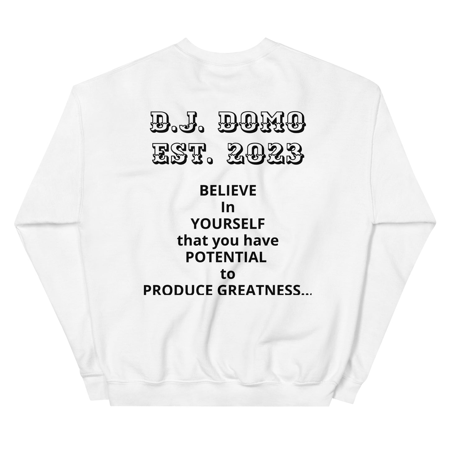 D.J. Domo "Melting Basketball" Unisex Sweatshirts Black