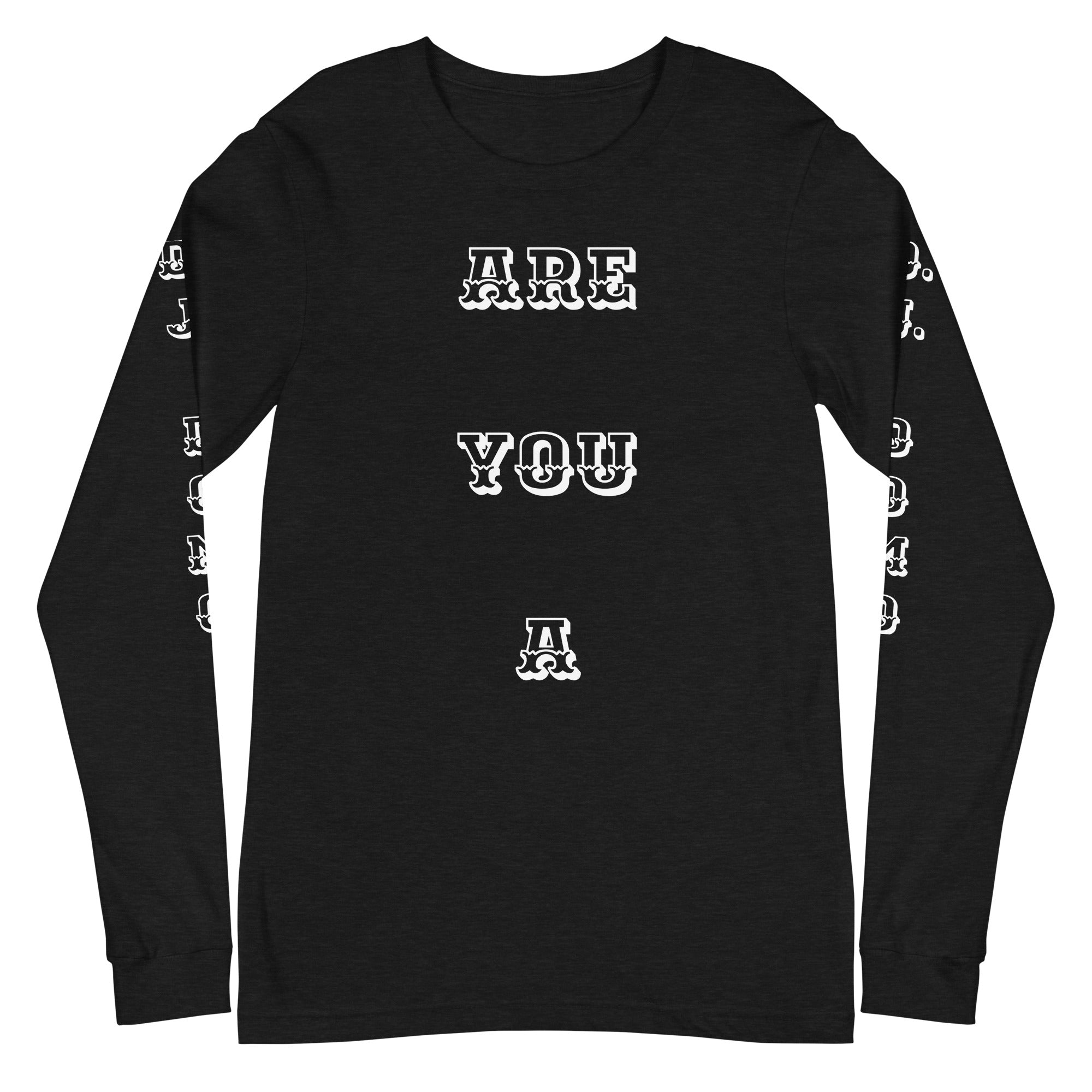 D.J. Domo "Leader or Follower" Unisex Long Sleeve Tee Multi Color/White