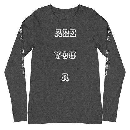 D.J. Domo "Leader or Follower" Unisex Long Sleeve Tee Multi Color/White