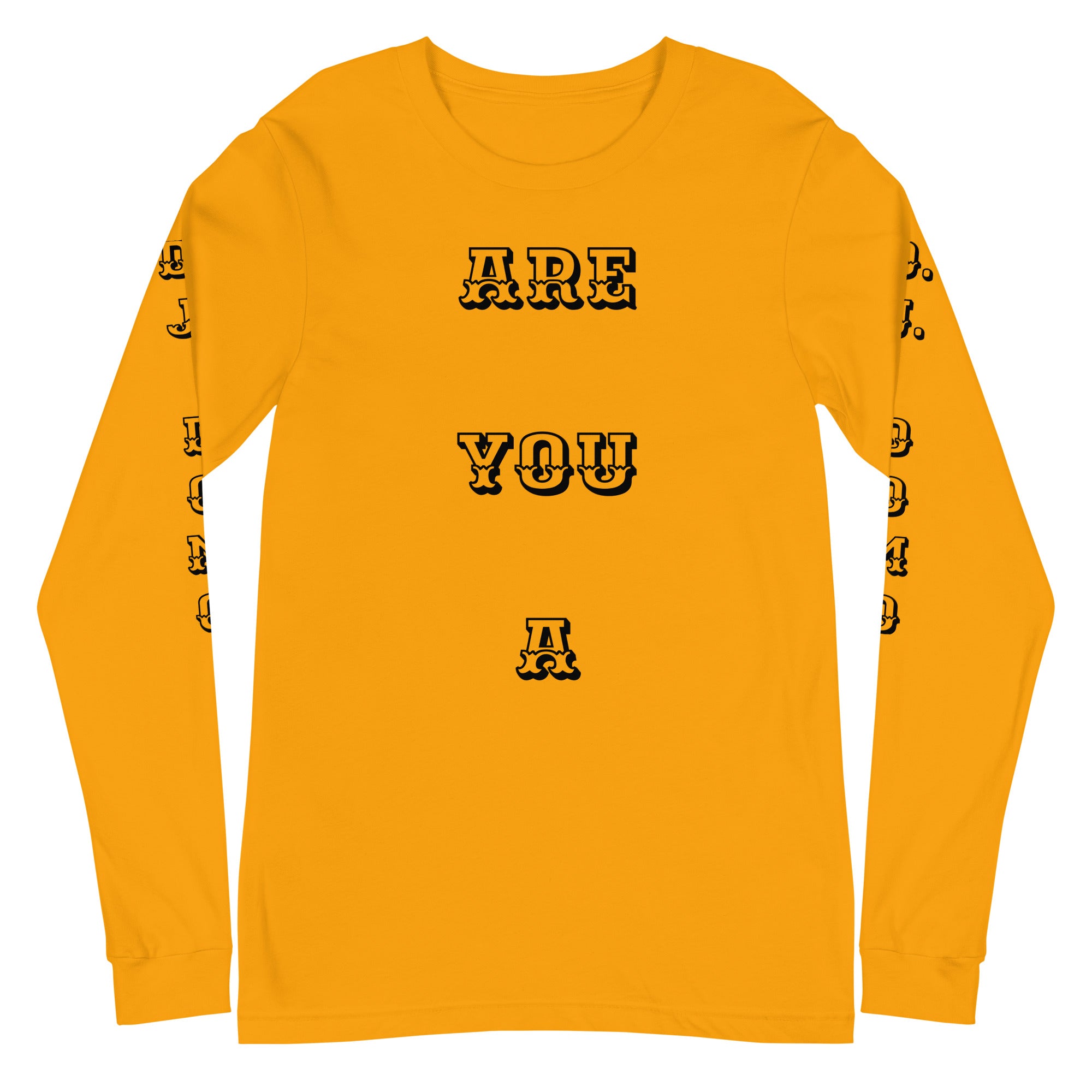D.J. Domo "Leader or Follower" Unisex Long Sleeve Tee Multi Color/Black