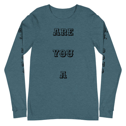 D.J. Domo "Leader or Follower" Unisex Long Sleeve Tee Multi Color/Black