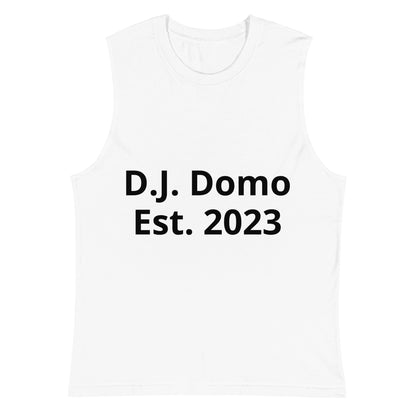 D.J. Domo "Pay it Forward" Unisex Muscle Shirt White/Black
