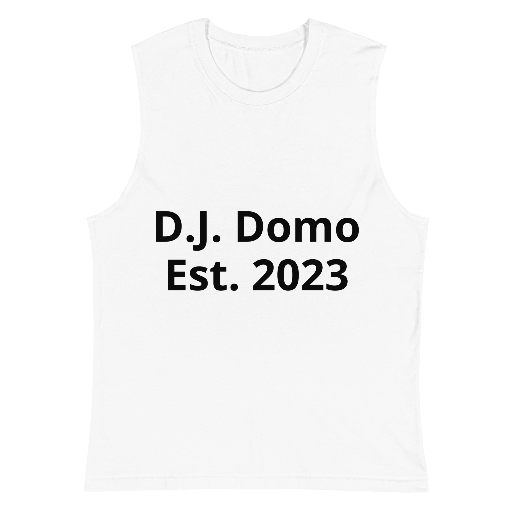 D.J. Domo "M vs Y" Unisex Muscle Shirt White/Black