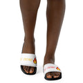 "Fire" Women Slides White or Black Bottoms