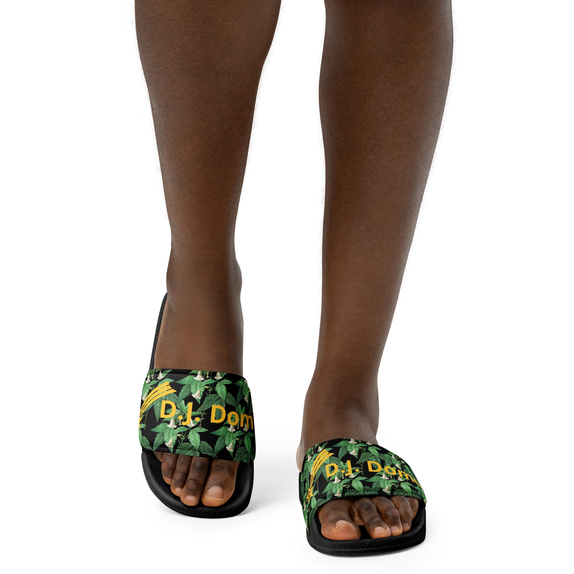 "Gold Star" Women Slides Black or White Bottoms