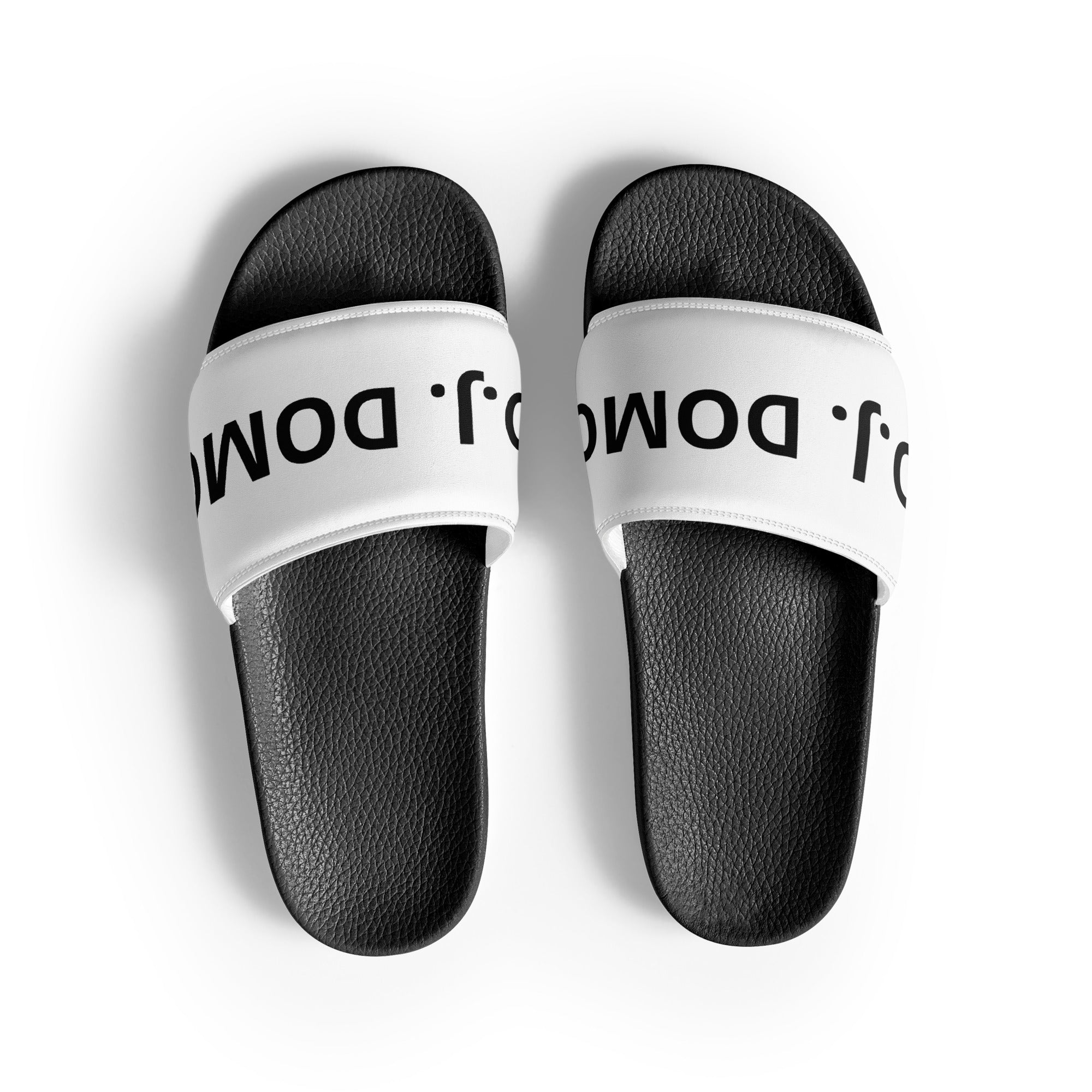 "Classic" Women Slides White/White or Black Bottoms