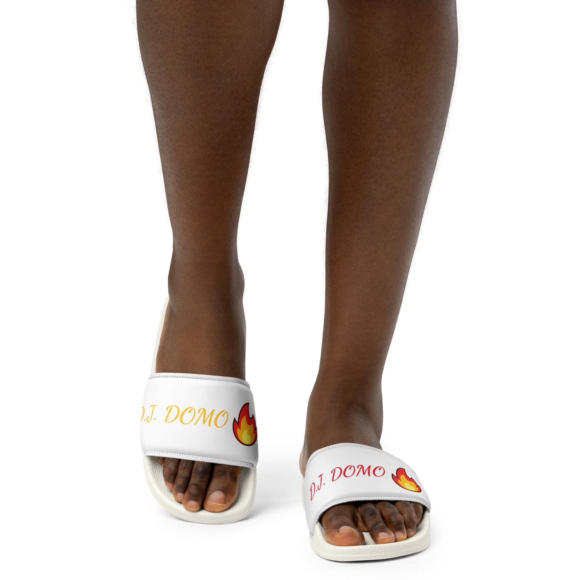 "Fire" Women Slides White or Black Bottoms