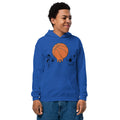 D.J. Domo Youth "Melting Basketball" Unisex Heavy Blend Hoodie Multi Color/Black